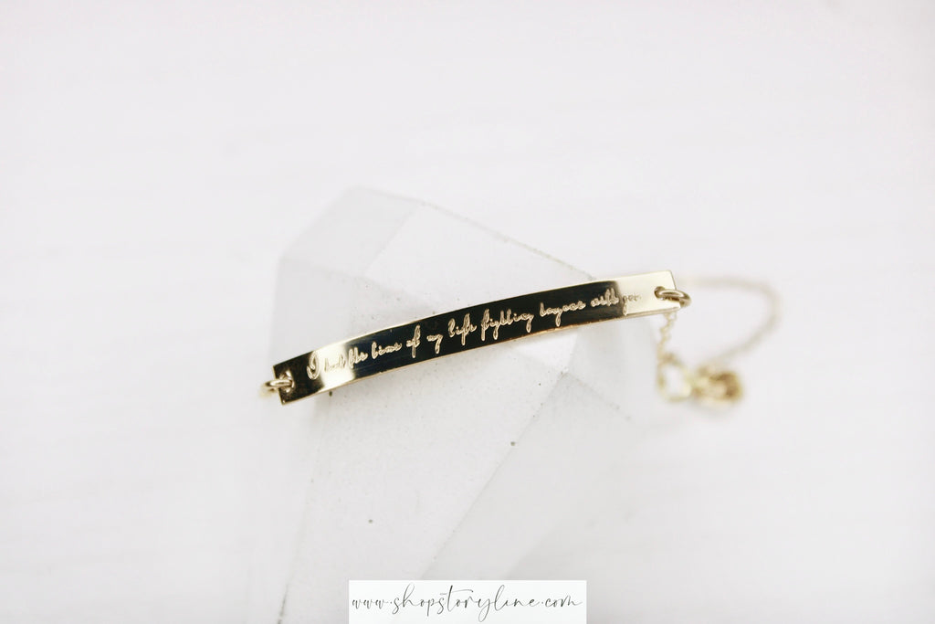 Long Live Lyric Bracelet (customizable)