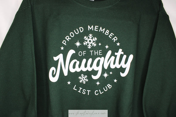 Naughty List Crewneck - READY TO SHIP