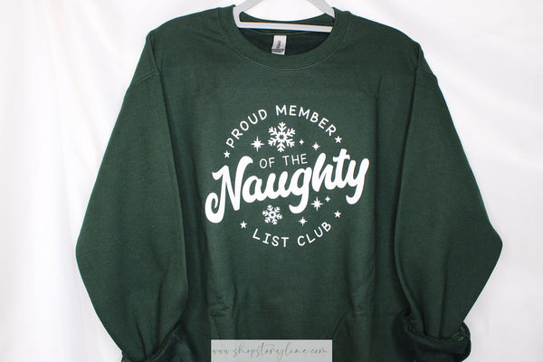 Naughty List Crewneck - READY TO SHIP