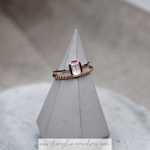 The Scarlet Letter Ring Stack - LIMITIED-EDITION - FINAL STACK (SIZE 8) - READY TO SHIP