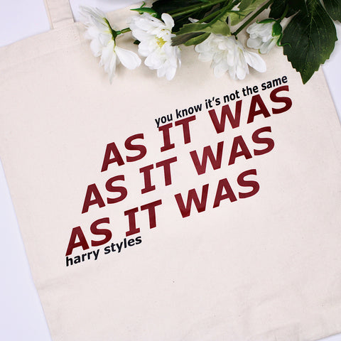 As It Was Tote Bag