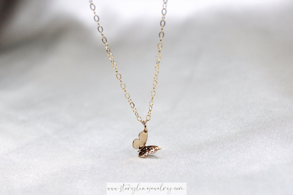 Address The Letters Butterfly Necklace