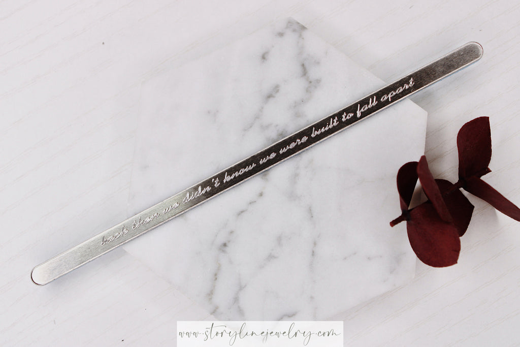 The Very First Night Lyric Cuff