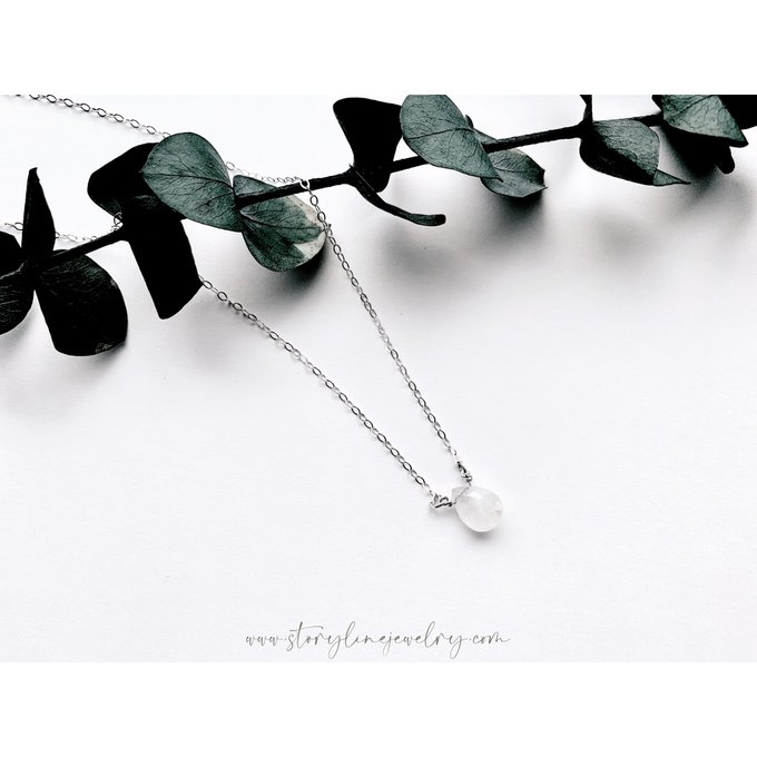 The Raindrop Necklace {Moonstone}