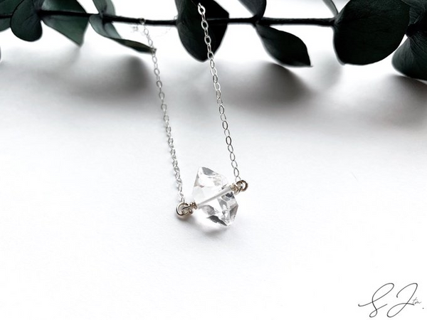 Large Herkimer Diamond Necklace