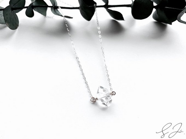 Large Herkimer Diamond Necklace