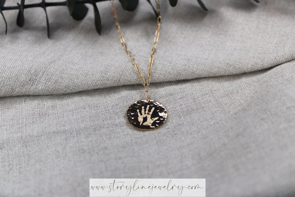 The Handprint Necklace {gold-filled}