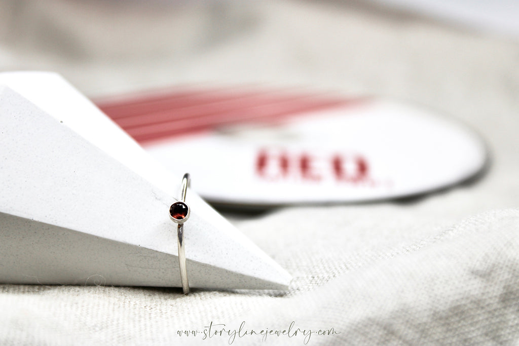 The Burning Red Stack Ring {Eras Collection}