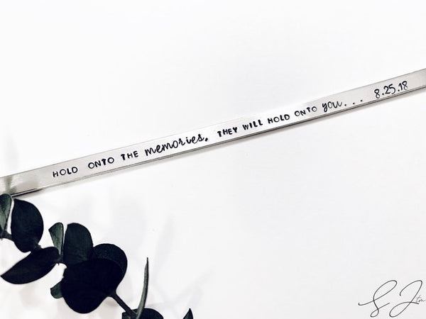 Hold Onto The Memories Cuff Bracelet
